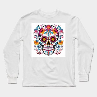 Day of the Dead Sugar Skull 2 Long Sleeve T-Shirt